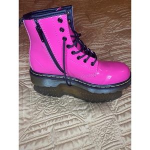 Pink Dr Martens for little girls